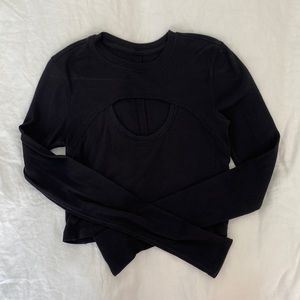 Lululemon Black Crop Top